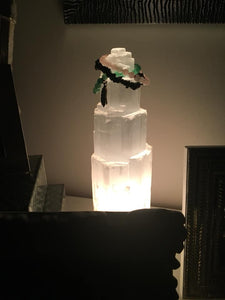 Selenite Mountain Lamps