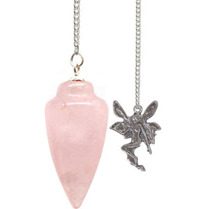 Pendulum-Gemstone/Rose Quartz + Fairy