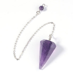 Pendulum-Gemstone -Hexagonal /Amethyst