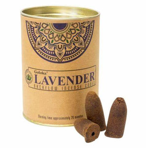 Goloka – Backflow Cone Incense – Lavender