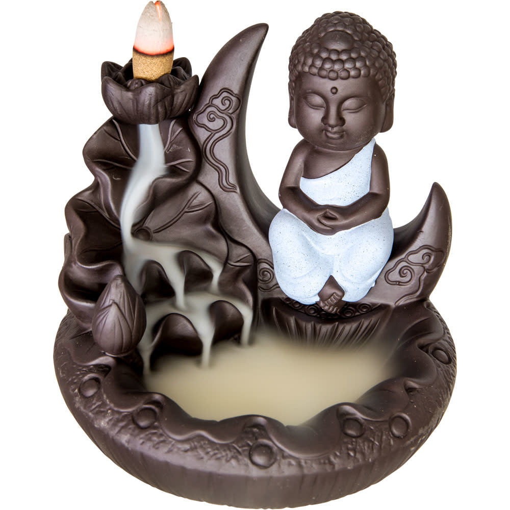 Ceramic Incense Holder /Backflow-Zisha Buddha